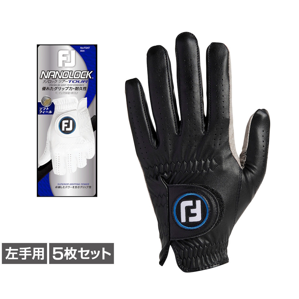 5枚セット フットジョイ ゴルフグローブ 24ナノロック ツアー FGNT24