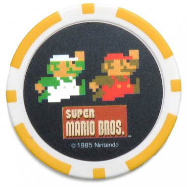 スーパーマリオブラザーズ　GOLF CHIP MARKER ゴルフマーカー ゴルフ