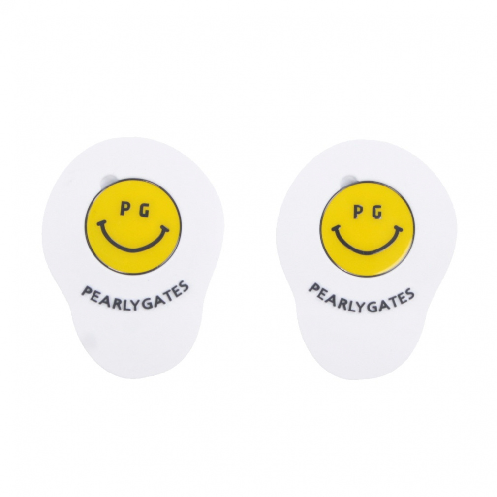 パーリーゲイツ ゴルフ ラウンド小物 にこちゃんモチーフ シューズクリップ マーカー付/TEEホルダー (0530184243) PEARLY GATES