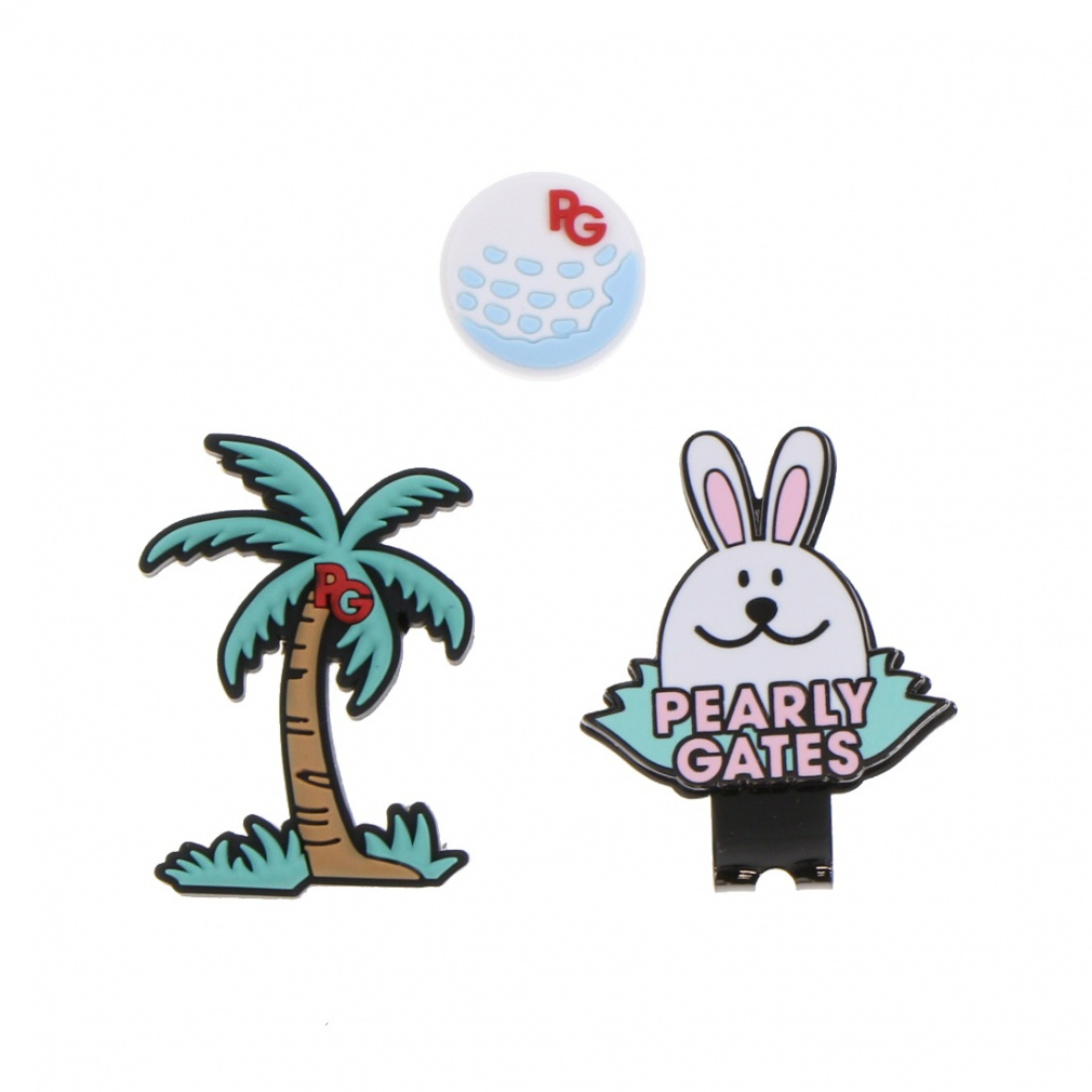 パーリーゲイツ SURF&TURF柄 PVCマーカー (0533184601) ゴルフ ラウンド小物 PEARLY GATES