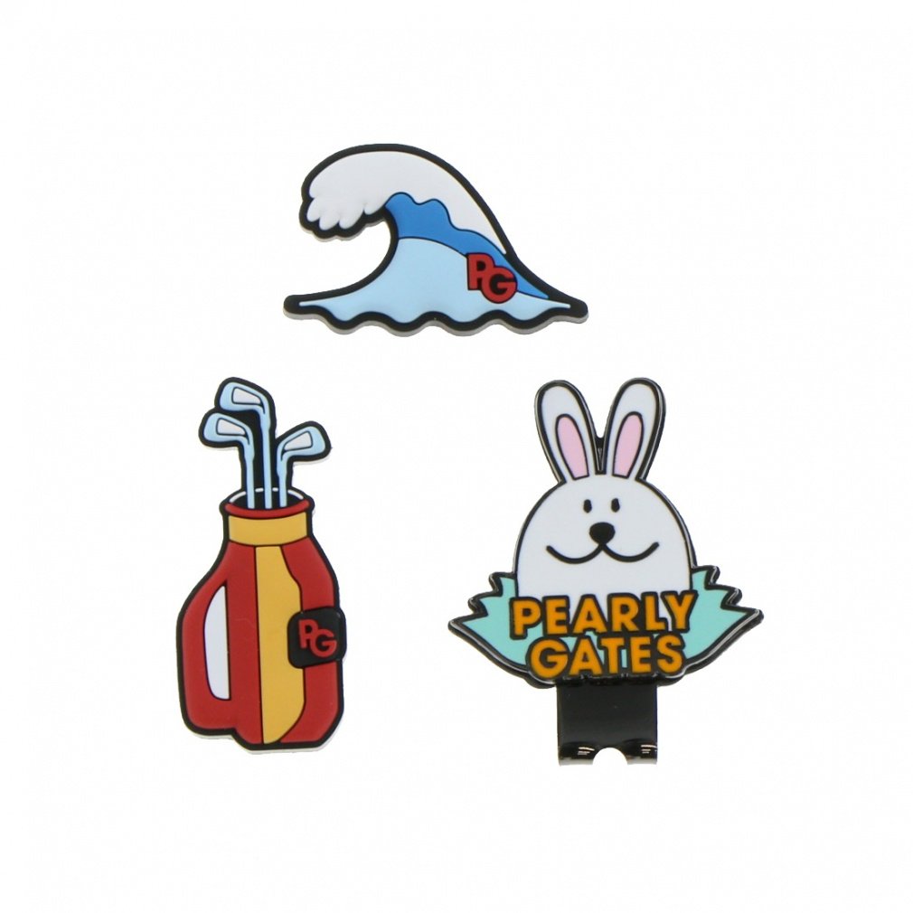 パーリーゲイツ SURF&TURF柄 PVCマーカー (0533184601) ゴルフ ラウンド小物 PEARLY GATES