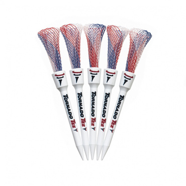 トルネードティー RED/WHITE/BLUE 5本入 トリコカラー 3.25インチ ﾄﾙﾈｰﾄﾞﾃｨ-