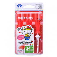 エアロスパークティーセミロング ハローキティ (TEL5401) ゴルフ ティ