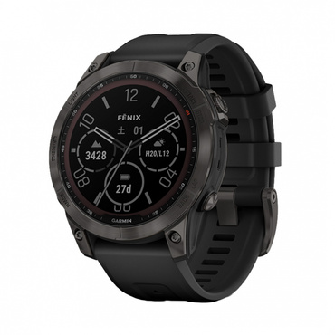 fenix7 Sapphire DualPower Ti CarbonGray DLC/Black
