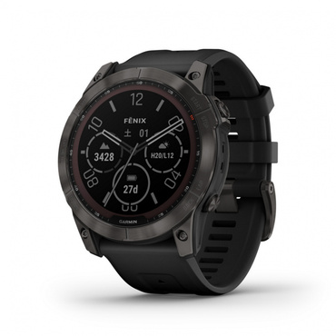 fenix7X Sapphire DualPower Ti CarbonGray DLC/Black