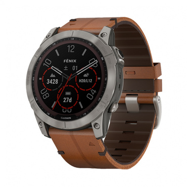 fenix7X Sapphire DualPower Ti/ ChestnutLeatherBand
