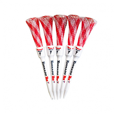 トルネードティー RED/WHITE/BLUE 5本入 ホワイトレッドカラー 3.25インチ ﾄﾙﾈｰﾄﾞﾃｨ-