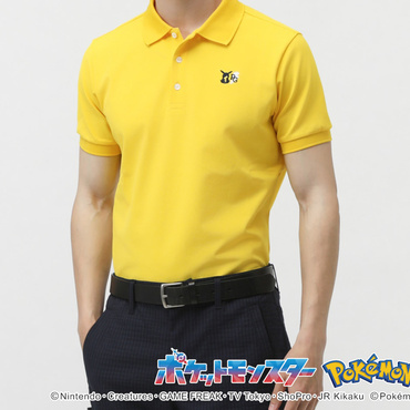 【ポケモン】ピカチュウ ボーダー調カノコ半袖ポロシャツ 0535160331