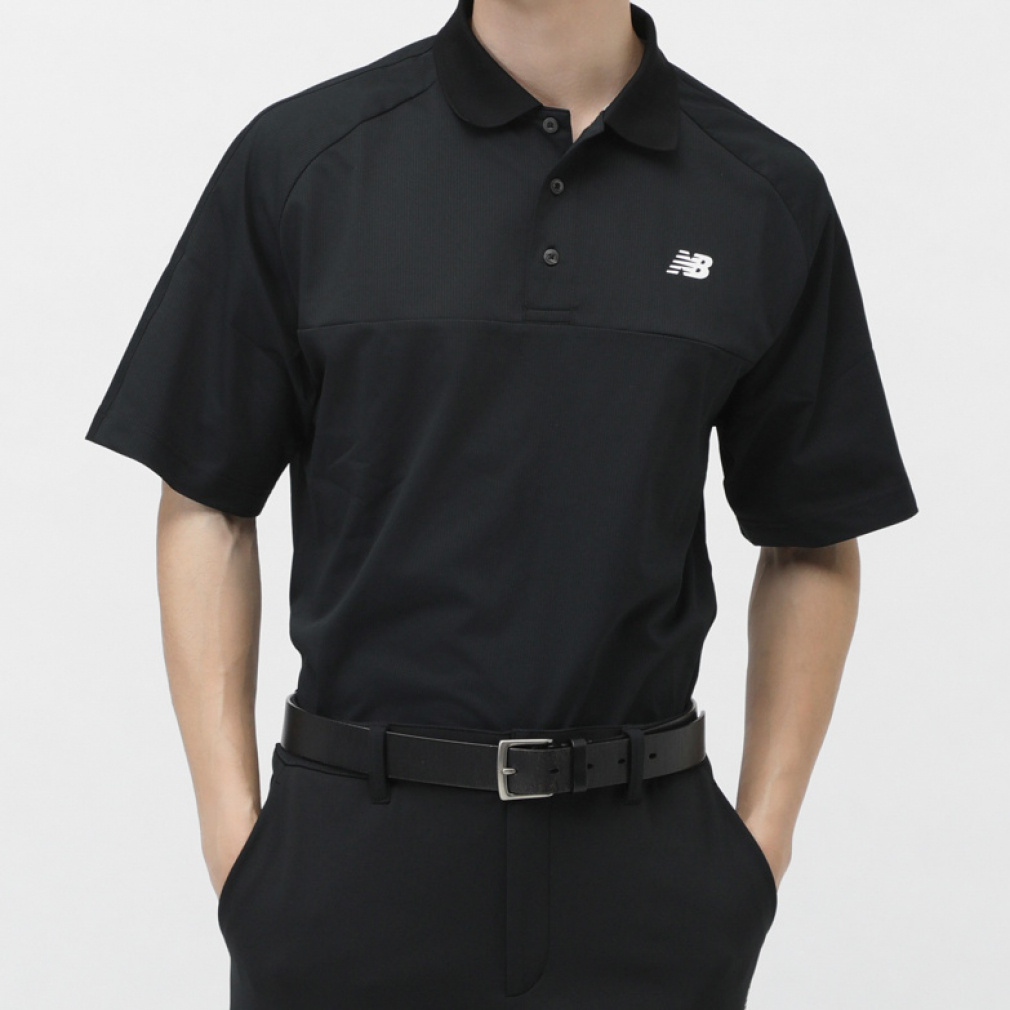 H/SLEEVE POLO SHIRT 0125160001(ブラック-M)