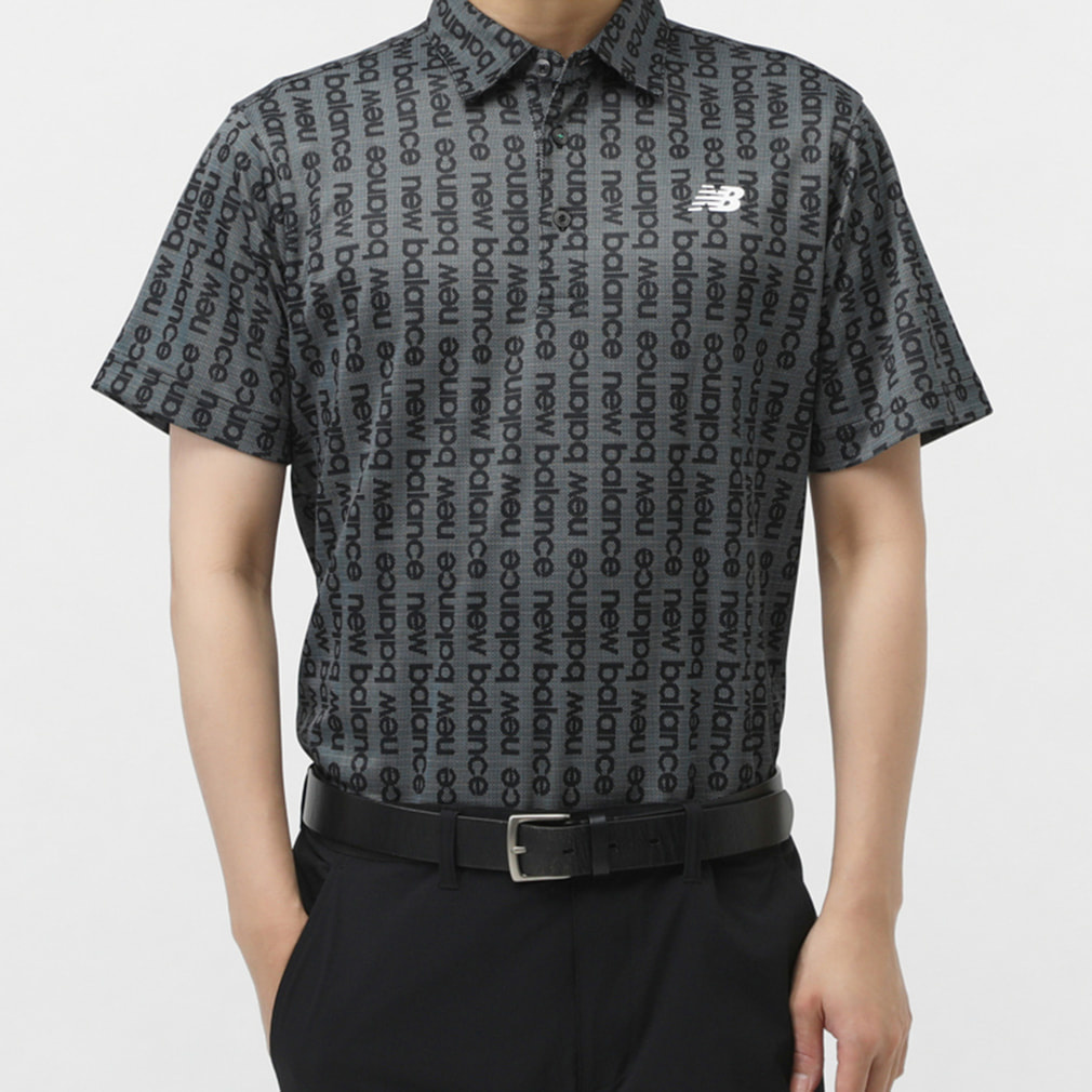 S/SLEEVE COLLAR SHIRT 0125168006(ブラック-S)