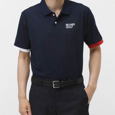 ORANGE LABEL / 別注リバティ 襟裏プリント ソリッドポロシャツ 25SS 8202017844