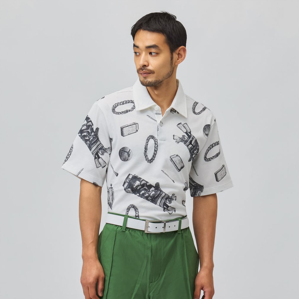 ジョーダン ゴルフウェア 半袖シャツ 秋 冬 Dri-FIT ゴルフ AOP S/S