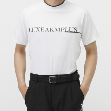 バックロゴ半袖モックネックTシャツ LAT-25002