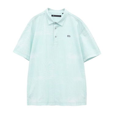 S/S Leaf Print Polo 7AL009