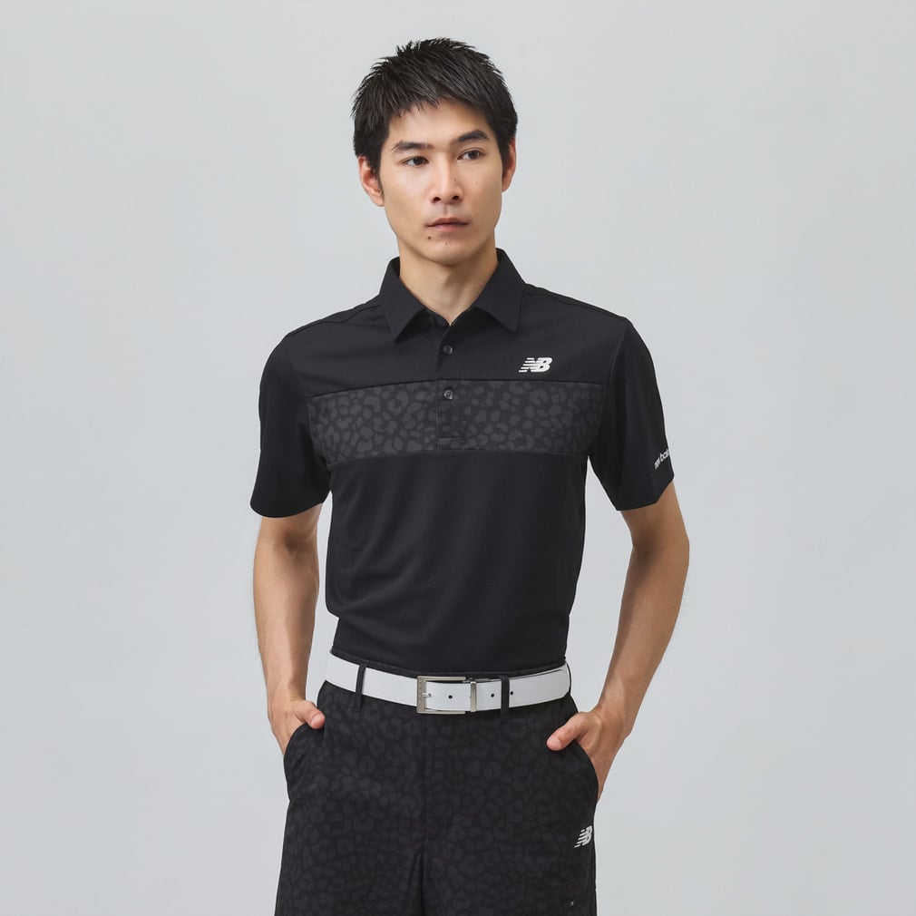 ニューバランス ゴルフウェア 半袖シャツ 秋 冬 S/SLEEVE COLLAR SHIRT