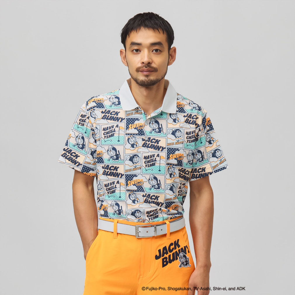 ジャック バニー ゴルフウェア 半袖シャツ 秋 冬 【ドラえもん