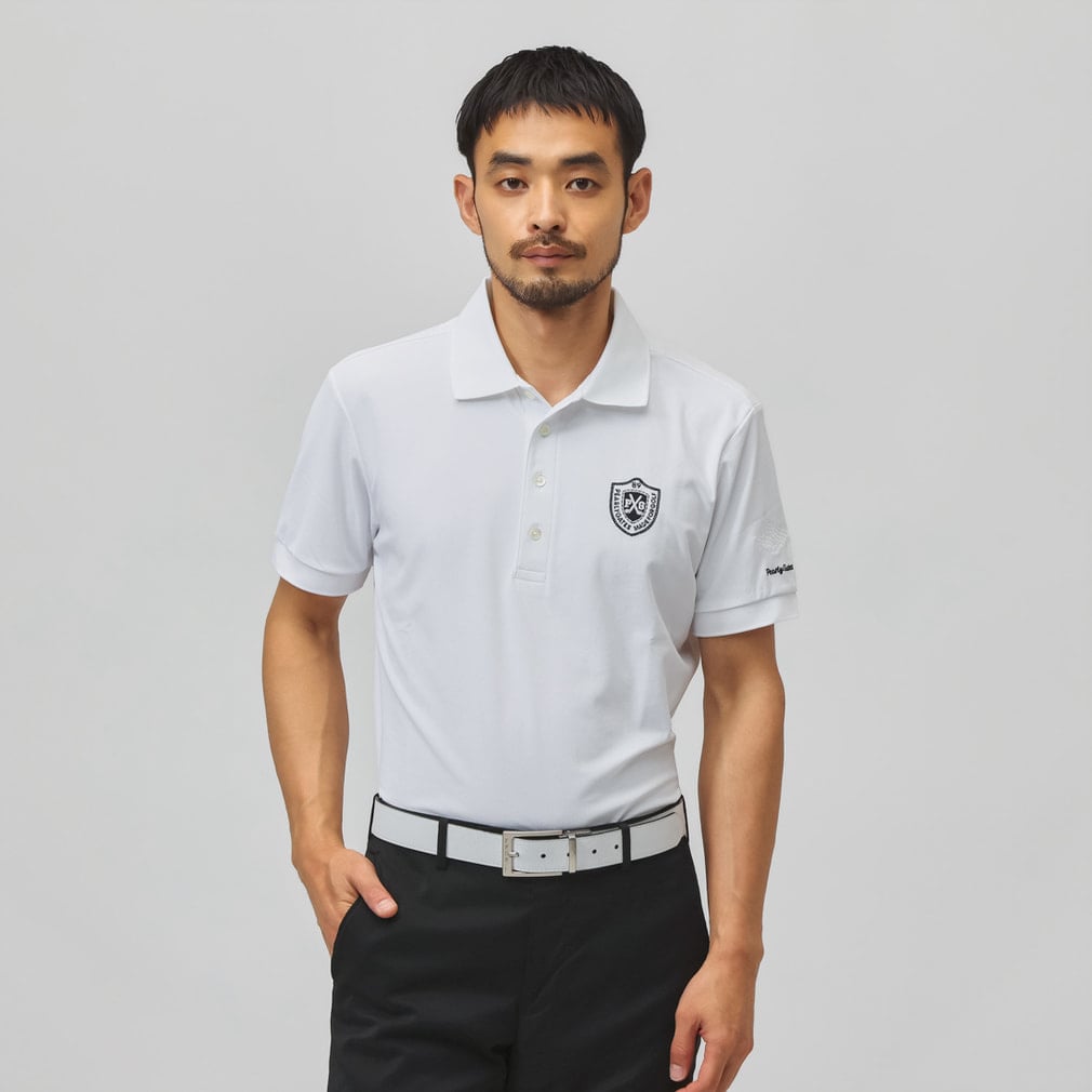 パーリーゲイツ ゴルフウェア 半袖シャツ 秋 冬 ソルケア36Gブロック