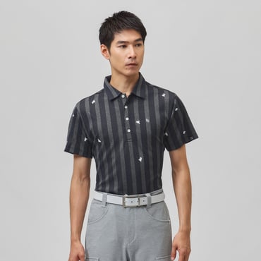 Peメッシュストライプニット 0536260910