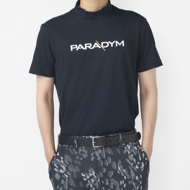 PARADYM ロゴプリントカノコモックネックシャツ C23134162