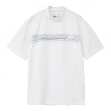 S/S Chest Print Mock-neck 7AJ027