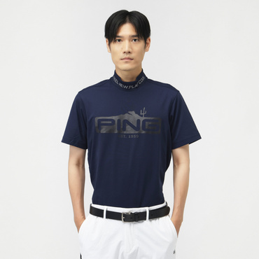 24FWストレッチカノコ半袖ハイネックシャツ 6214267805