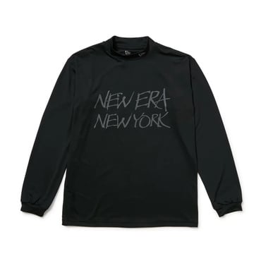 GF LS KNIT JERSEY MOCK NECK TEE BLK 15129475