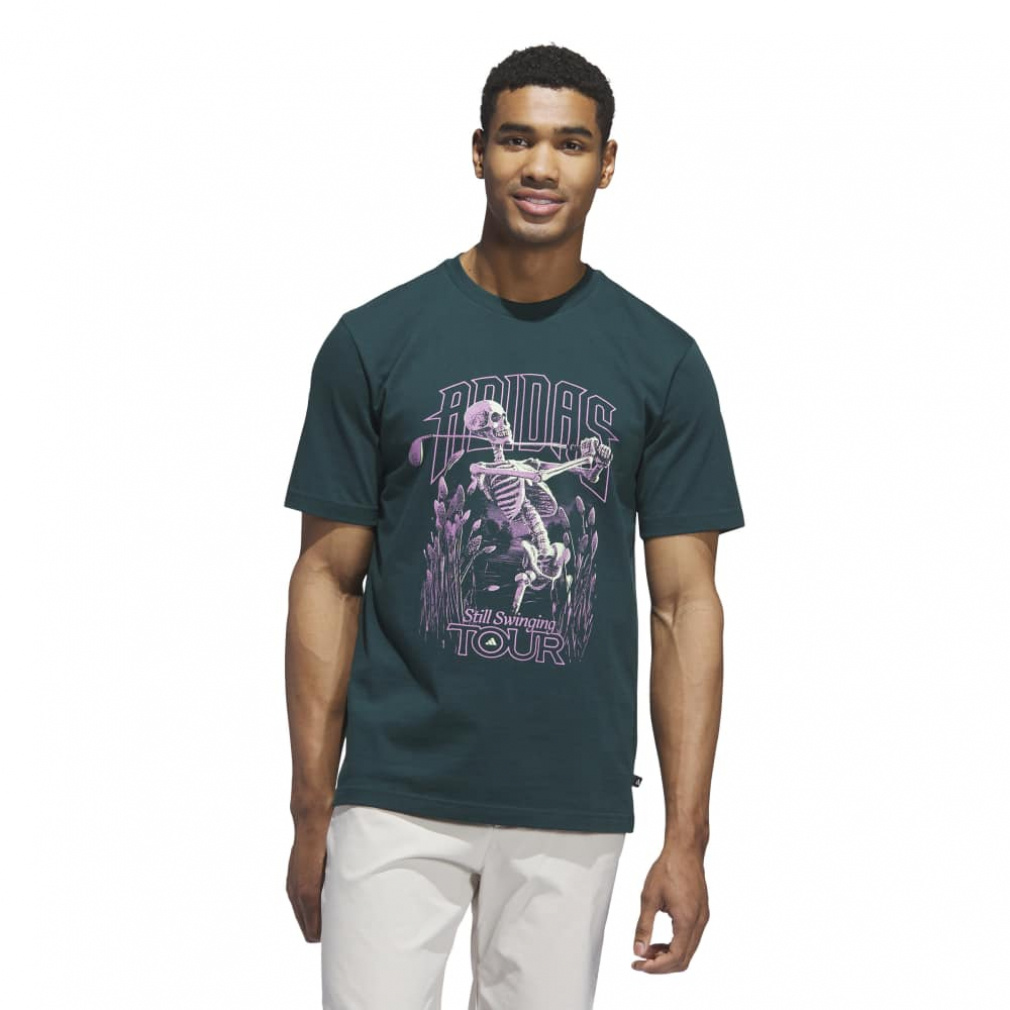 アディダス ゴルフウェア 半袖シャツ 秋 冬 ビヨンド ザ コース カルチャー Tシャツ (JX1761) メンズ adidas