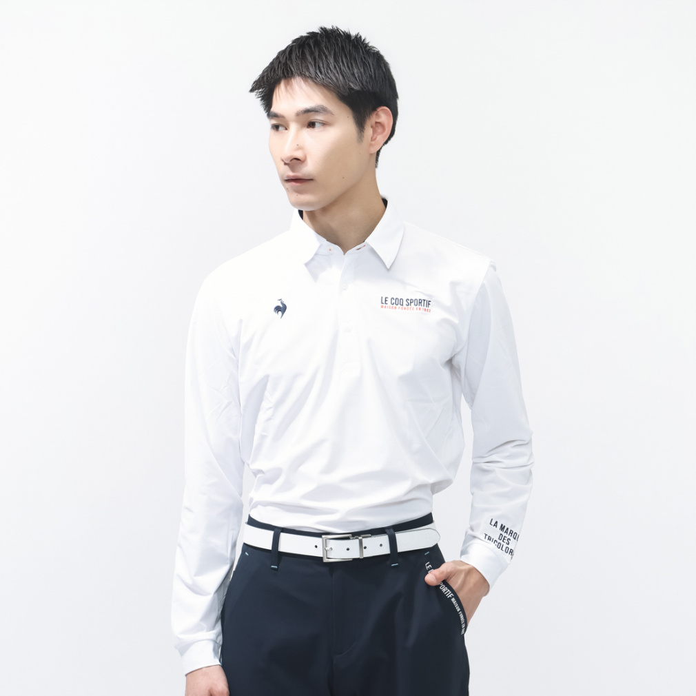 マーキングデザイン長袖シャツ LG6SLS00M(ホワイト-M)