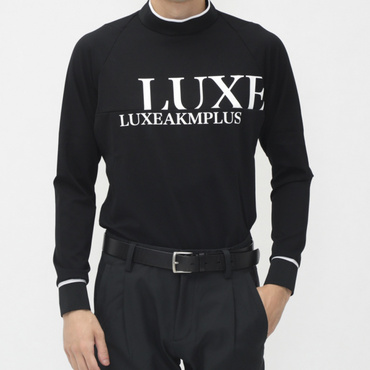 CHEST LOGO MOCK NECK LONG T-SHIRT LAT-24050
