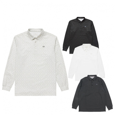 L/S Print Polo 7AI020