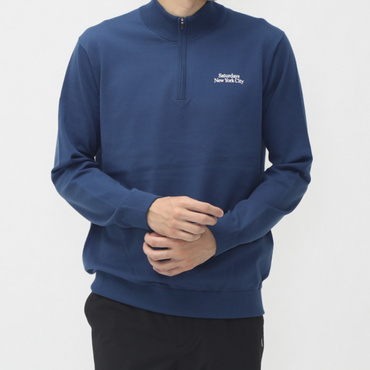 Knitted Half Zip LS Mock BGM64700