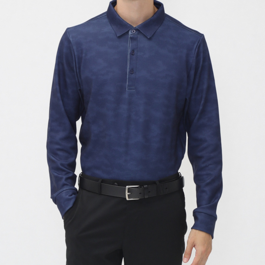 ティゴラ ゴルフウェア 長袖シャツ 秋 冬 アイヒート裏シャギーポロシャツ (TR-1L1734P-H) メンズ TIGORA