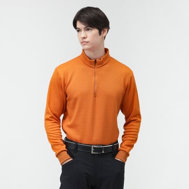 ＋5℃アイヒートハーフジップシャツ柄 TR-1L1535Z-HOR