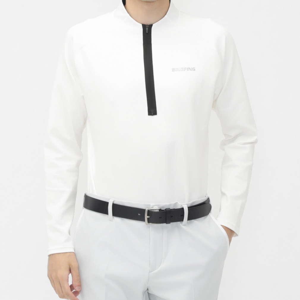 u[tBO StEFA Vc H ~ MS BACK LOGO LINE LS HALF ZIP SHIRT (BRG243M46) Y BRIEFING