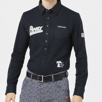 パーリーゲイツ ゴルフウェア 長袖シャツ 秋 冬 ストレッチカノコ