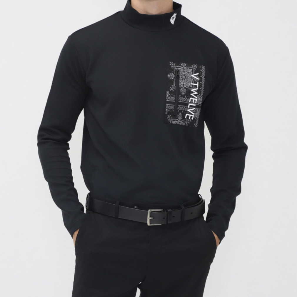 ヴィトゥエルブ ゴルフウェア 長袖シャツ 秋 冬 BAN POINT MOCK