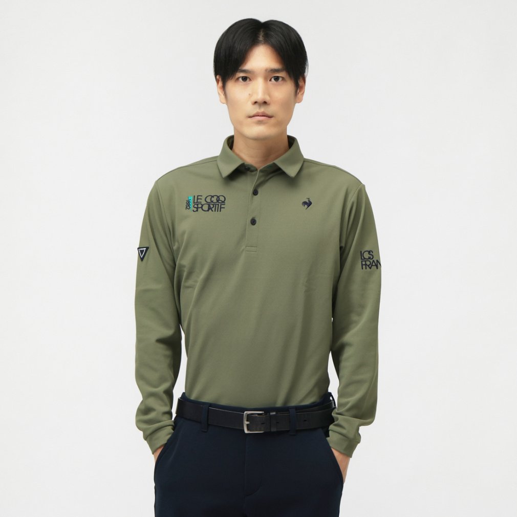 ルコックスポルティフ ゴルフ ゴルフウェア 長袖シャツ 秋 冬 【DTCカラー別注】ベーシックデザイン長袖シャツ (LG5FLS00M) メンズ le coq sportif GOLF