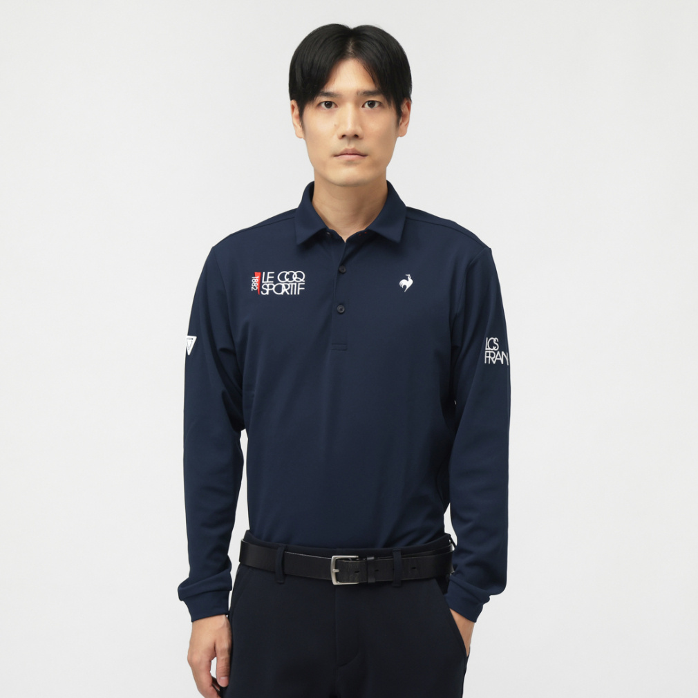 ルコックスポルティフ ゴルフ ゴルフウェア 長袖シャツ 秋 冬 【DTCカラー別注】ベーシックデザイン長袖シャツ (LG5FLS00M) メンズ le coq sportif GOLF