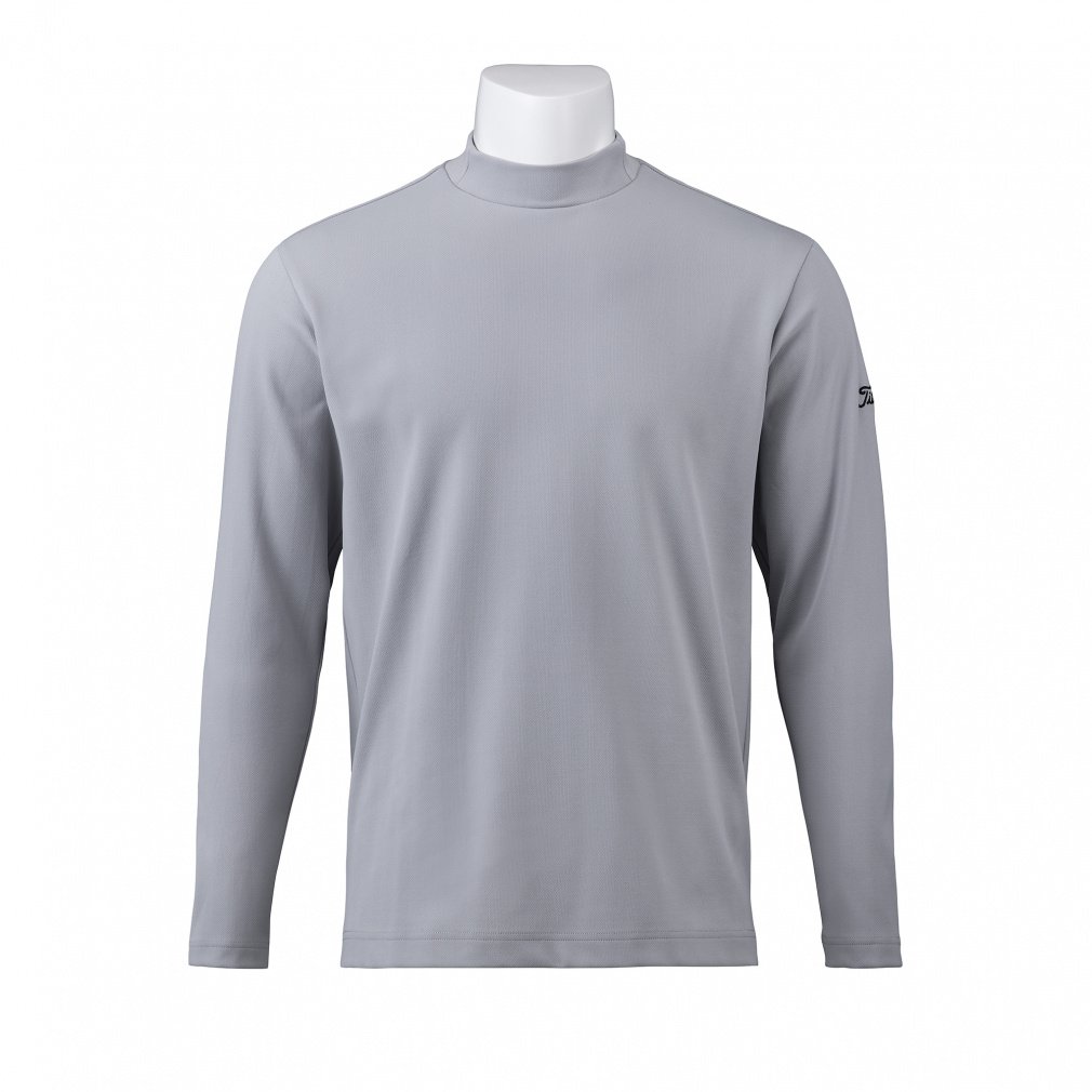 タイトリスト ゴルフウェア 長袖シャツ 秋 冬 ヘリンボーンジャ