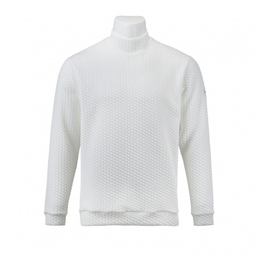 Titleist メンズ ジップアップ ゴルフ 長袖 カットソー S ホワイト Titleist メンズ ジップアップ ゴルフ 長袖 カットソー S ホワイト