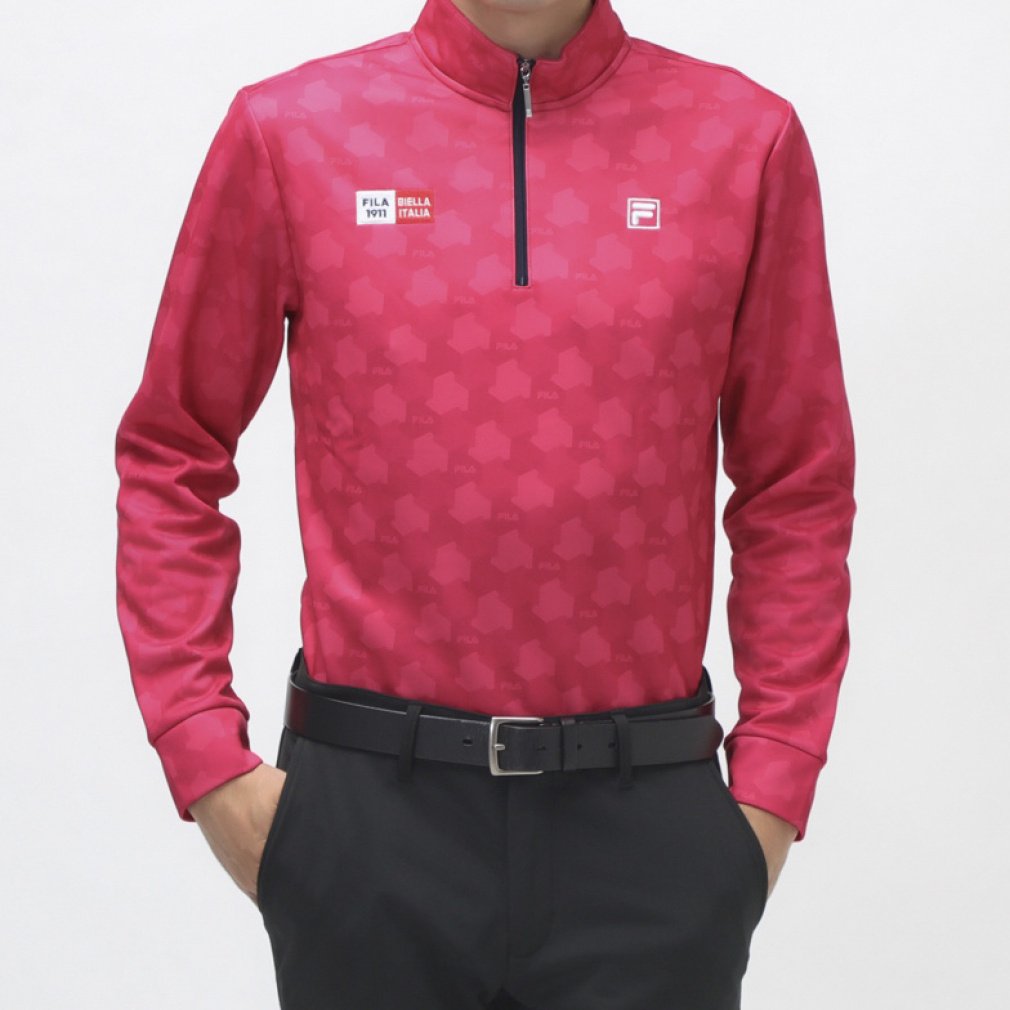 フィラ ゴルフウェア 長袖シャツ 秋 冬 裏起毛長袖シャツ (783508) メンズ FILA