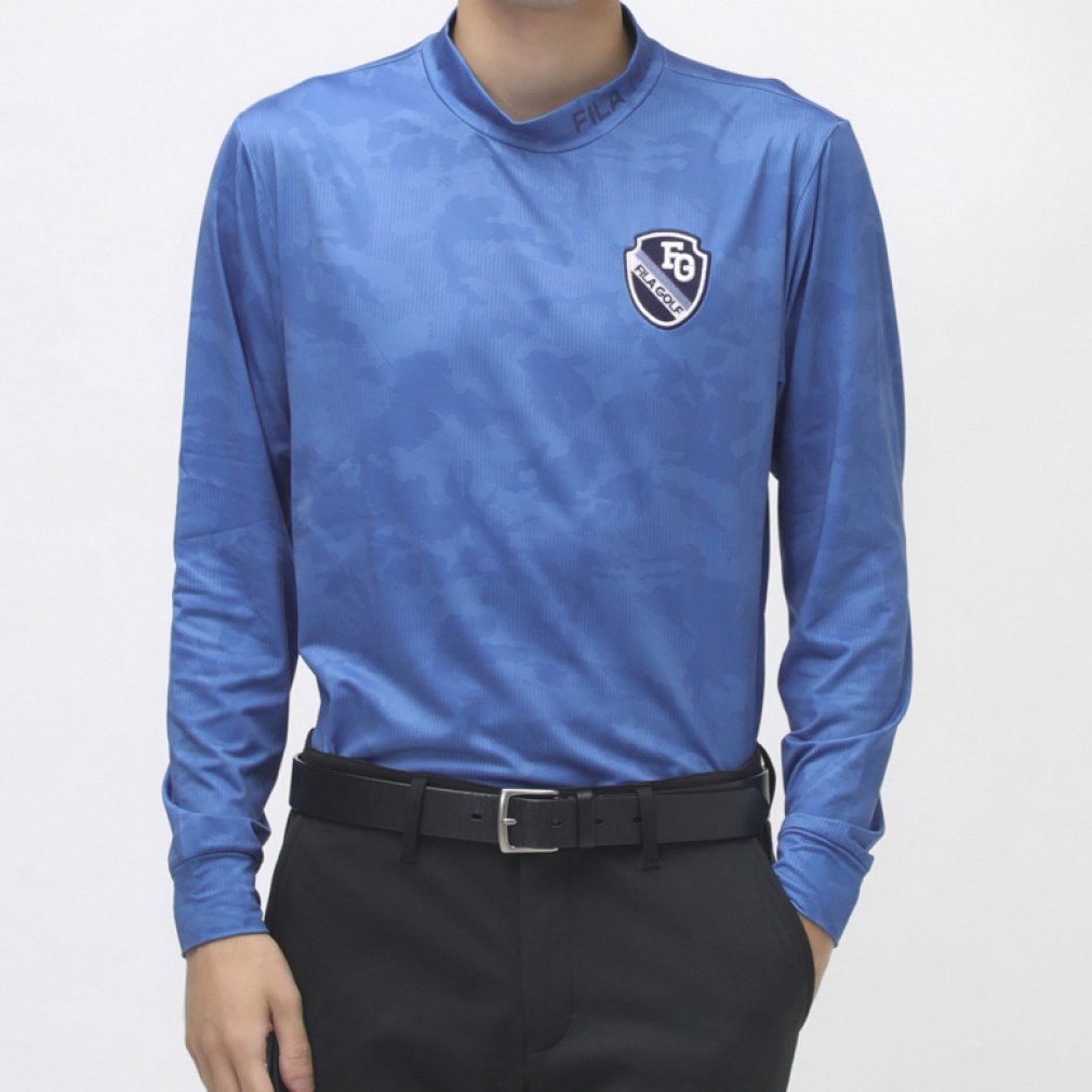 フィラ ゴルフウェア 長袖シャツ 秋 冬 モックネック長袖シャツ (783526A) メンズ FILA