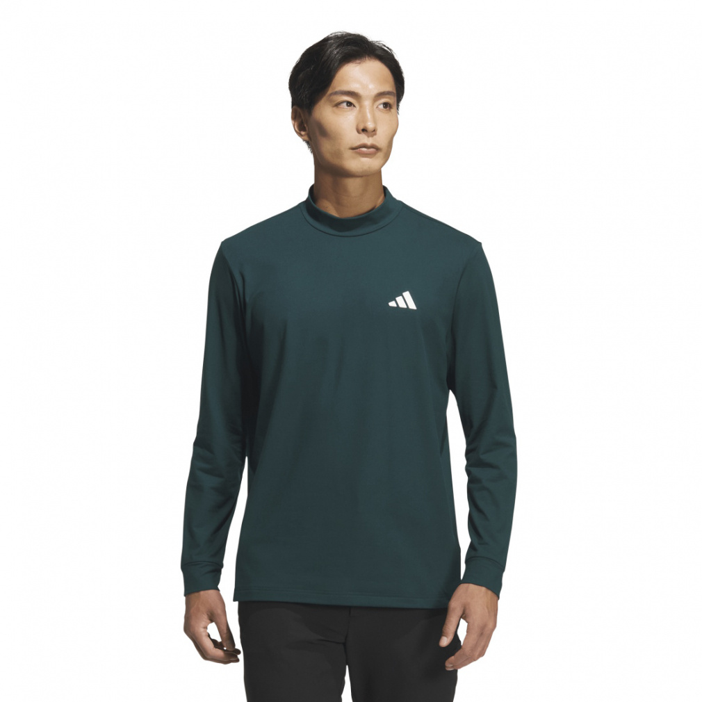 アディダス ゴルフウェア 長袖シャツ 秋 冬 バックグラフィック 長袖モックシャツ (JVV08) メンズ adidas