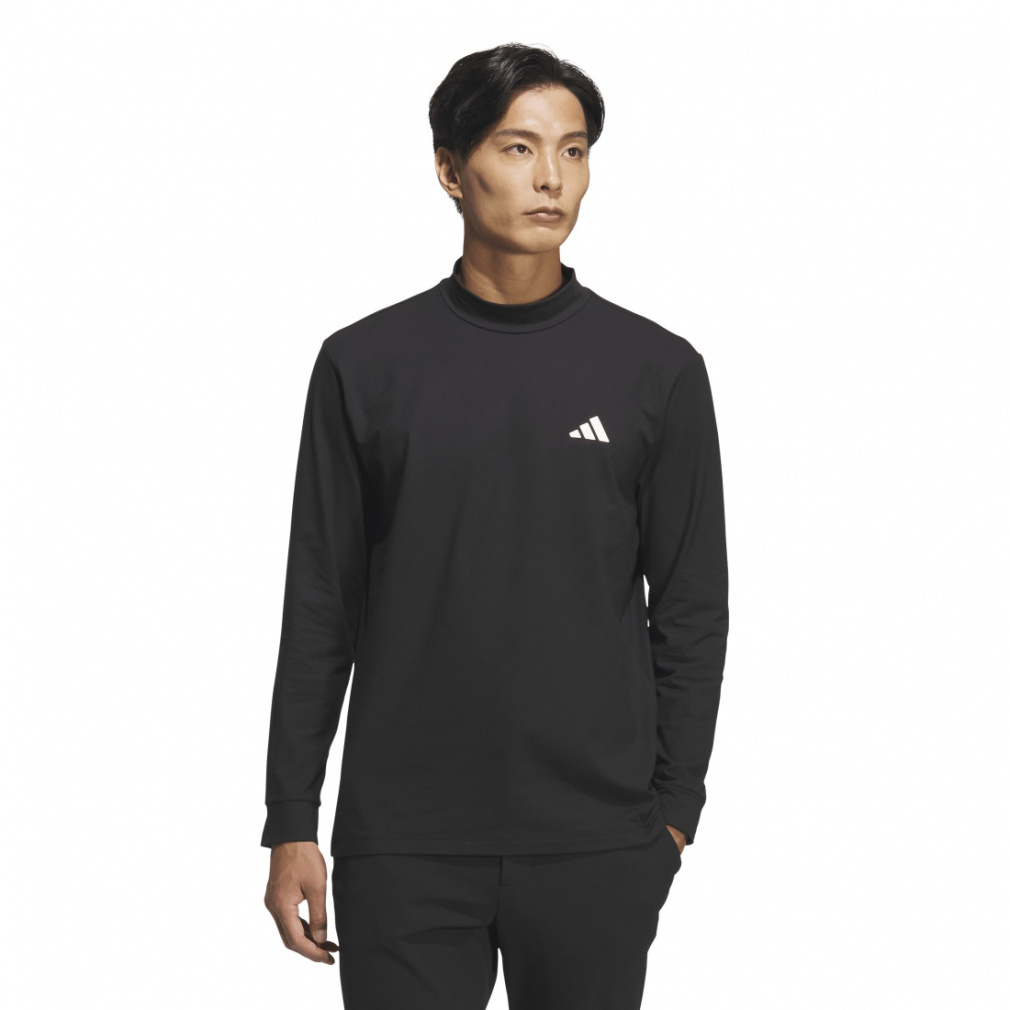 アディダス ゴルフウェア 長袖シャツ 秋 冬 バックグラフィック 長袖モックシャツ (JVV08) メンズ adidas