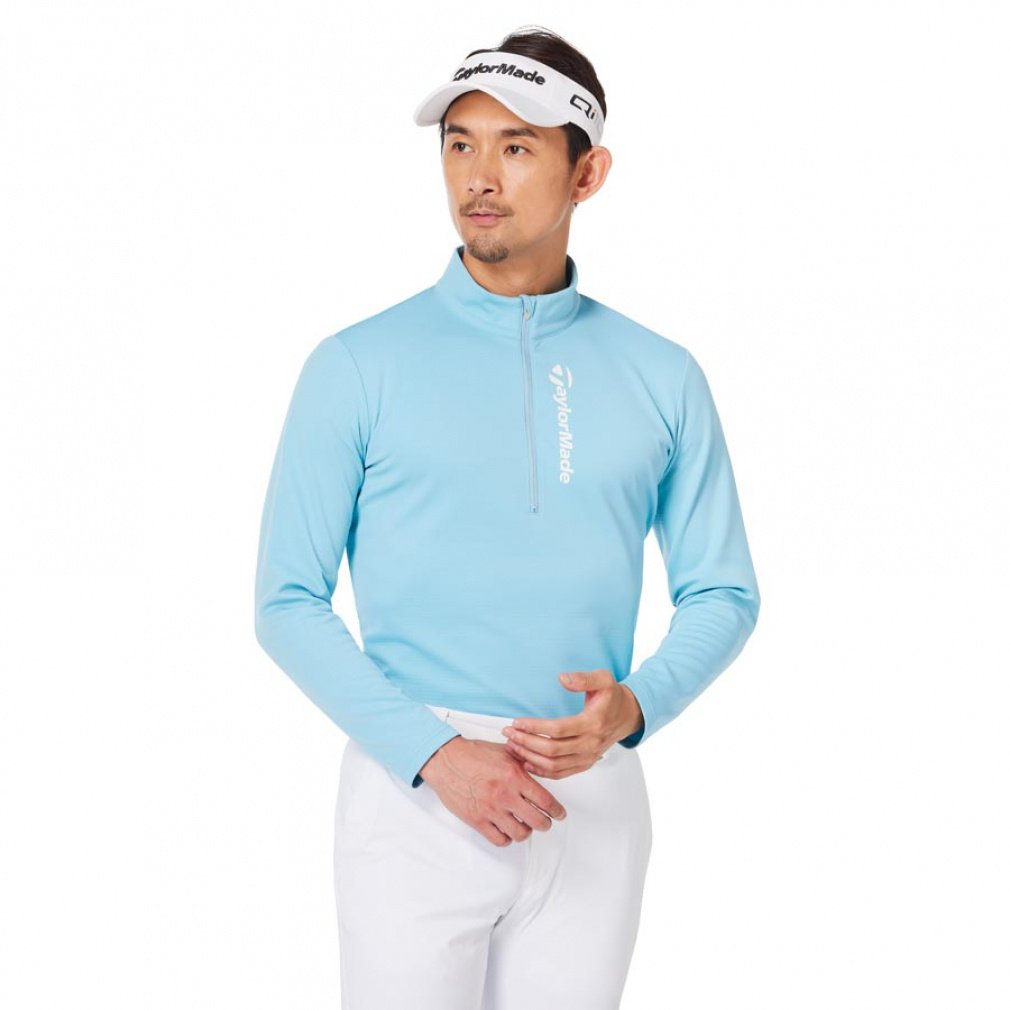 テーラーメイド ゴルフウェア 長袖シャツ グリッドハーフジップ (UN322) メンズ TaylorMade