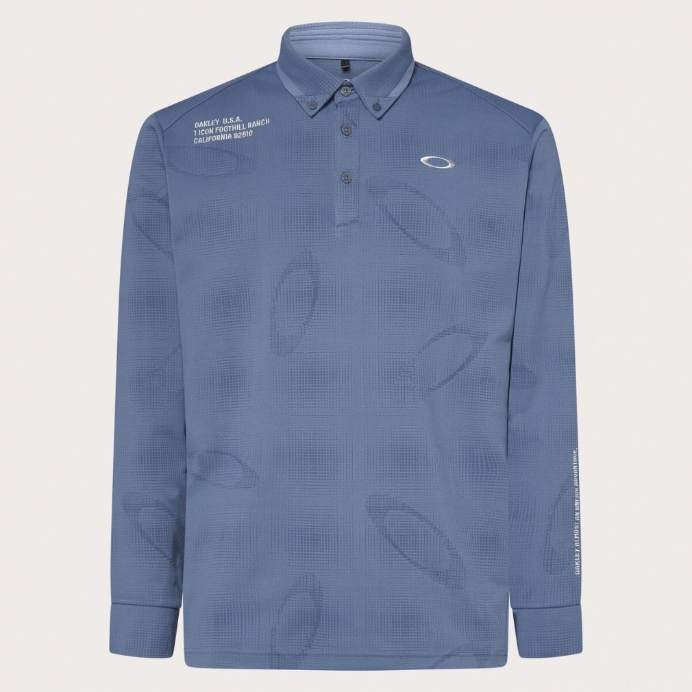 オークリー OAKLEY シャツ Omble JQ LS Shirt メンズ 長袖 FOA408242 ゴルフ 2025秋冬モデル 日本正規品 オークリー ゴルフウェア 長袖シャツ 秋 冬 OMBLE JQ LS SHIRT
