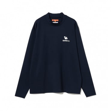美品】BEAMS GOLF ビームスゴルフ Vネック長袖シャツ ネイビー ロゴ