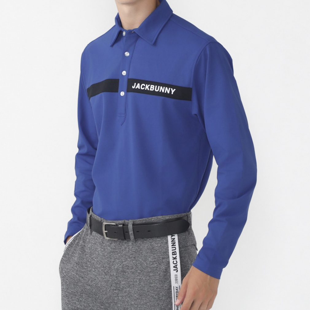 ジャック バニー ゴルフウェア 長袖シャツ 秋 冬 メッシュポンチ