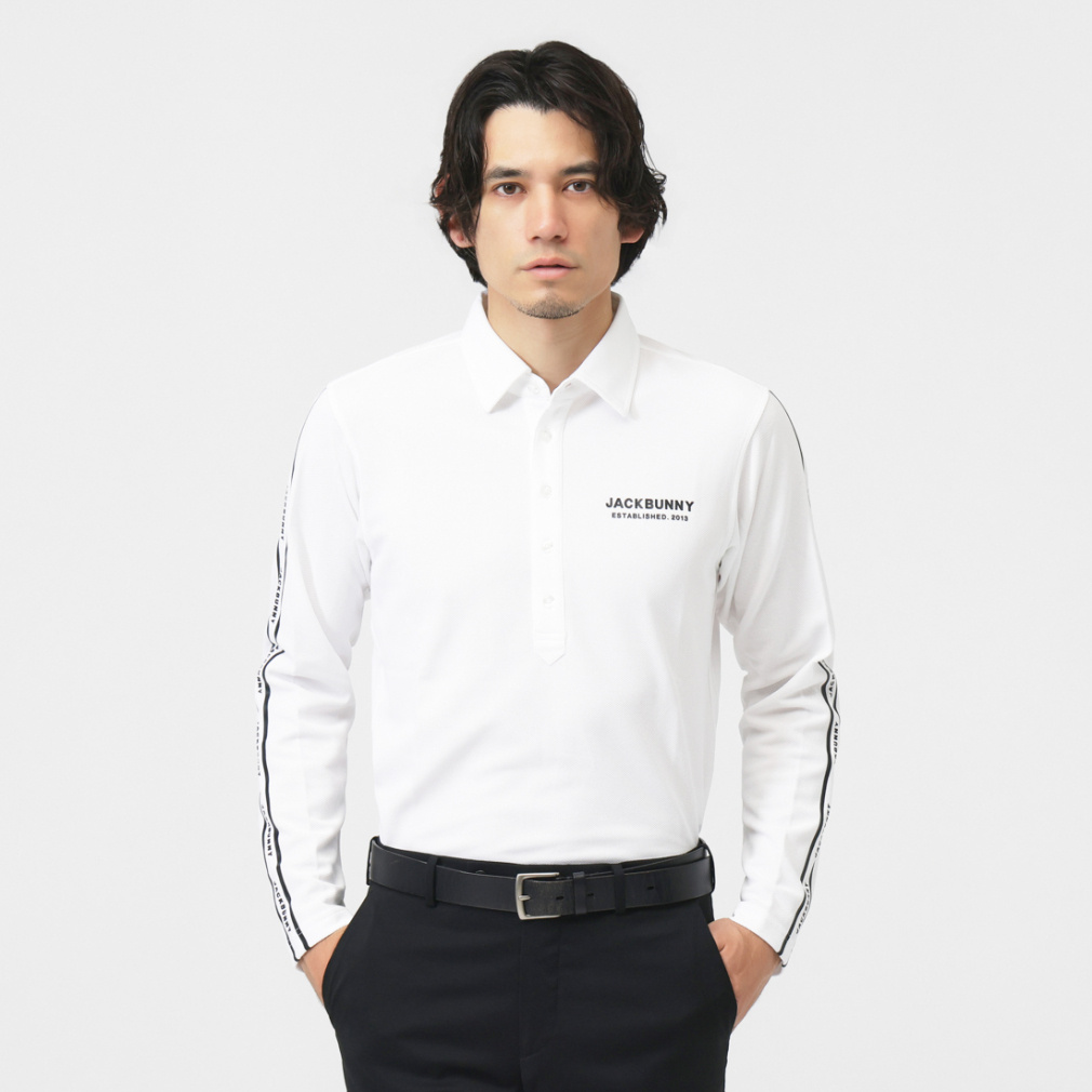 ジャック バニー ゴルフウェア 長袖シャツ 春 夏 メッシュカノコ