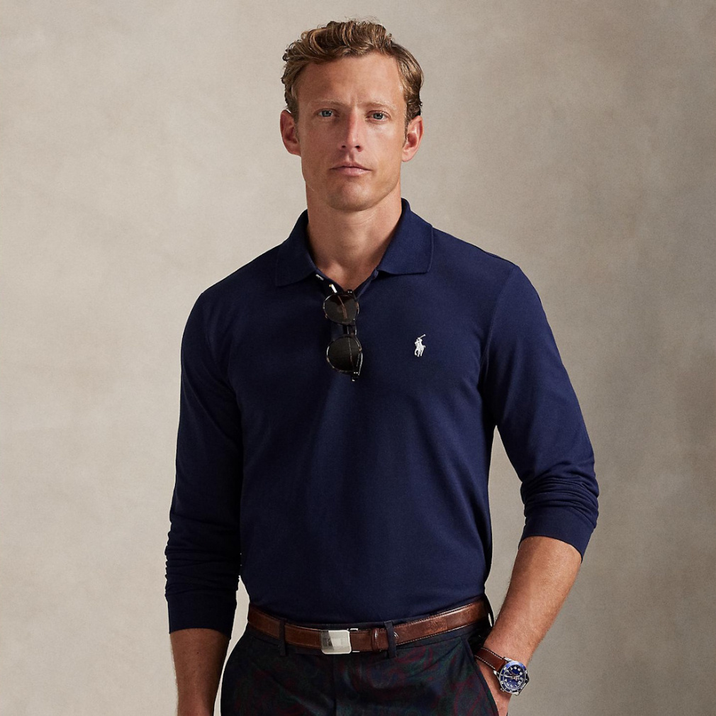 ラルフローレン ゴルフウェア 長袖シャツ 秋 冬 テーラード フィット